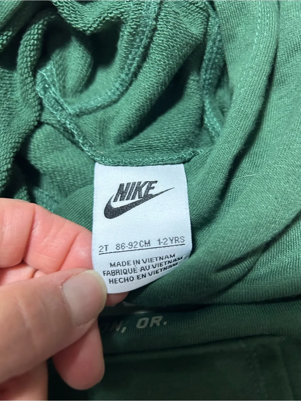 New Nike Kids Green Hoodie with Black and Gray Joggers Set new with tags 2T boys